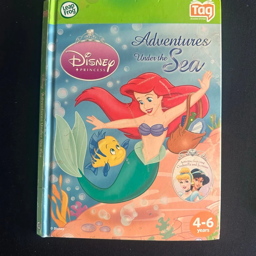 LeapFrog Learning set Disney Dora & Little Mermaid Books